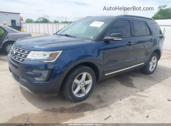 1FM5K8D81HGD57359 2017 FORD FORD EXPLORER Blue Front left