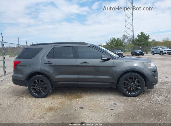 1FM5K8D82KGA05379 2019 FORD FORD EXPLORER Gray Widok wnętrza z tyłu