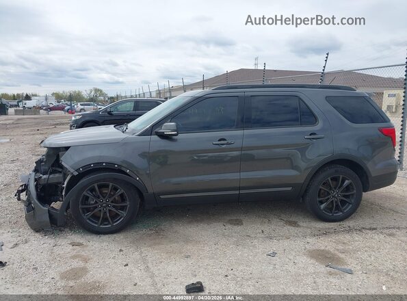 1FM5K8D82KGA05379 2019 FORD FORD EXPLORER Gray Widok wnętrza 360 stopni