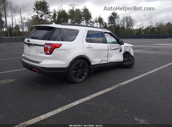 1FM5K8D85KGA82375 2019 FORD FORD EXPLORER White Rear right