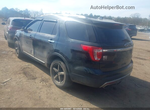 1FM5K8D89GGC28722 2016 FORD FORD EXPLORER Black Задня ліва чверть