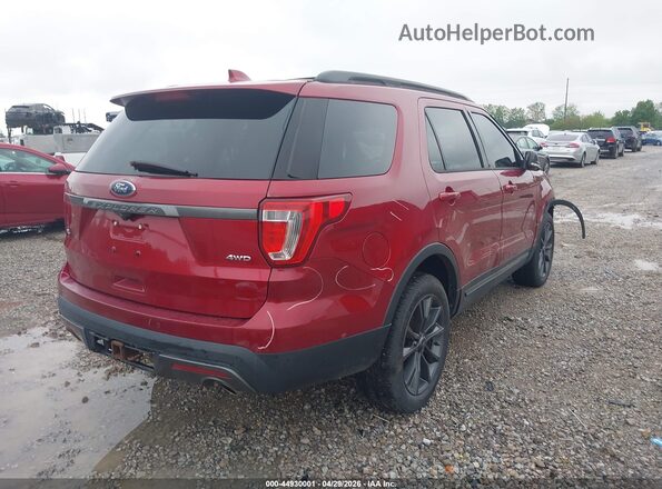 1FM5K8D89HGB09229 2017 FORD FORD EXPLORER Red 