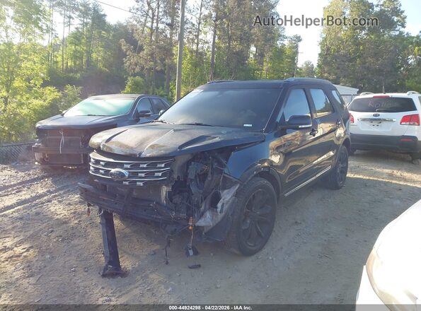 1FM5K8D89HGC79753 2017 FORD FORD EXPLORER Black Առջևի ձախ երեք քառորդ տեսարան