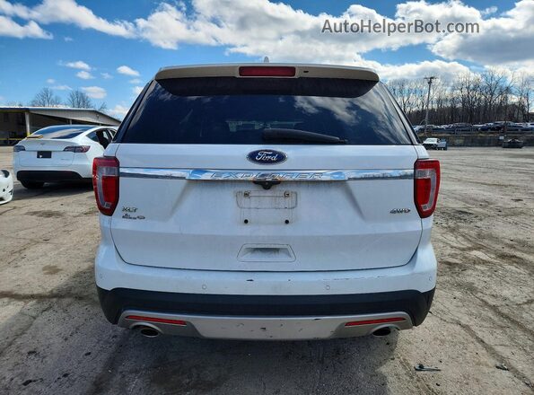 1FM5K8D89HGD47100 2017 FORD FORD EXPLORER White Вид ззаду