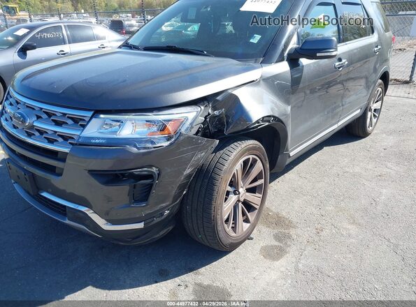 1FM5K8F82JGA04728 2018 FORD FORD EXPLORER Gray Դիմացի տեսք