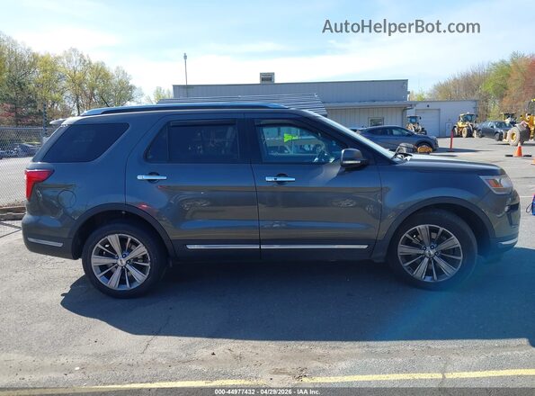 1FM5K8F82JGA04728 2018 FORD FORD EXPLORER Gray Սալոնի հետևի տեսք