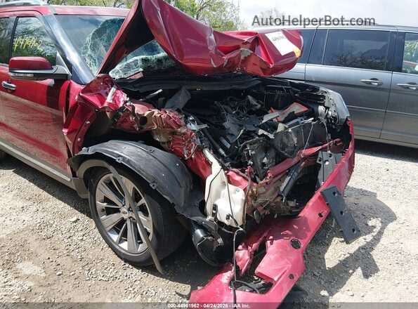 1FM5K8F82JGA82992 2018 FORD FORD EXPLORER Red Widok z przodu