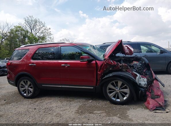 1FM5K8F82JGA82992 2018 FORD FORD EXPLORER Red Widok zestawu wskaźników