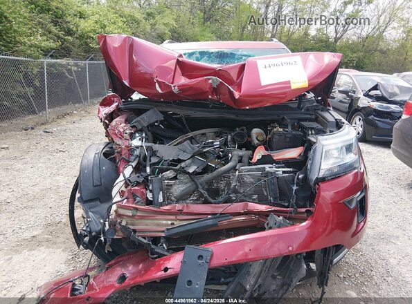 1FM5K8F82JGA82992 2018 FORD FORD EXPLORER Red Widok deski rozdzielczej