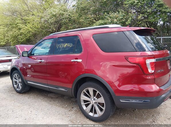 1FM5K8F82JGA82992 2018 FORD FORD EXPLORER Red Widok wnętrza z tyłu