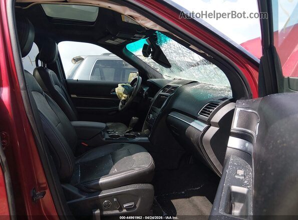 1FM5K8F82JGA82992 2018 FORD FORD EXPLORER Red Widok wnętrza z przodu