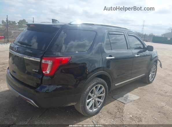 1FM5K8F84HGC92391 2017 FORD FORD EXPLORER Черный Задняя правая четверть