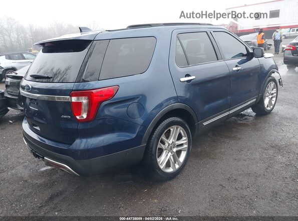 1FM5K8F87GGC55348 2016 FORD FORD EXPLORER Blue Rear right