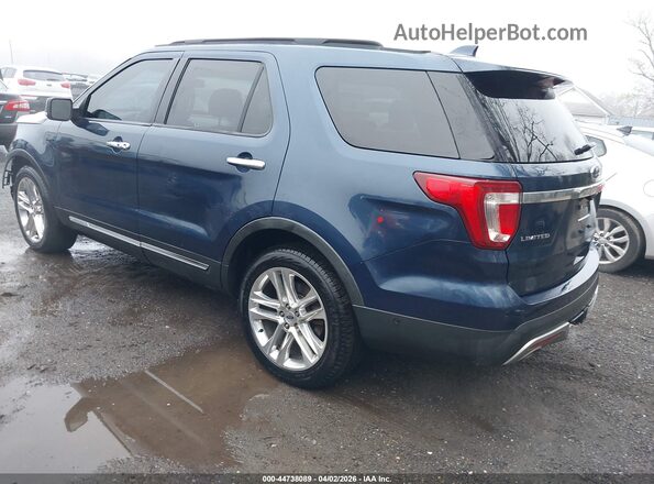 1FM5K8F87GGC55348 2016 FORD FORD EXPLORER Blue Rear left