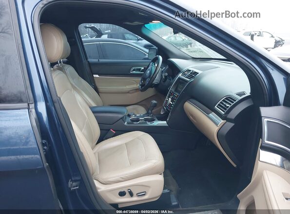 1FM5K8F87GGC55348 2016 FORD FORD EXPLORER Blue Front interior view