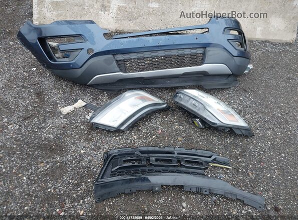 1FM5K8F87GGC55348 2016 FORD FORD EXPLORER Blue Instrument cluster view