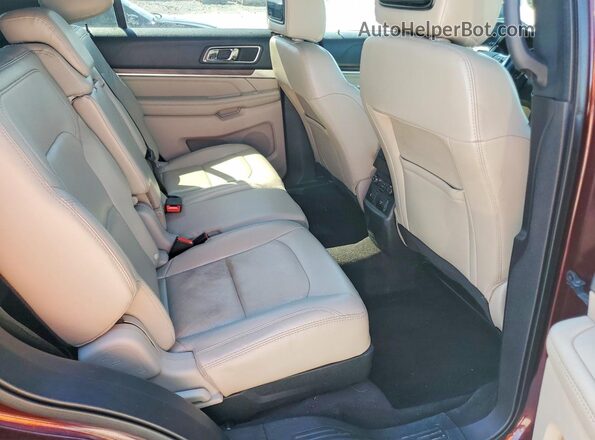 1FM5K8FH2KGA92276 2019 FORD FORD EXPLORER Burgundy Widok wnętrza z tyłu