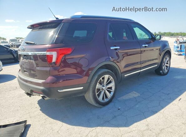 1FM5K8FH2KGA92276 2019 FORD FORD EXPLORER Burgundy Tył prawy
