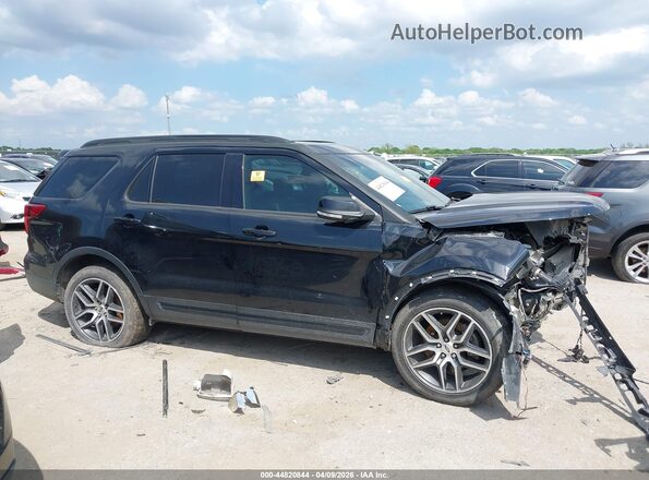 1FM5K8GT3HGD16764 2017 FORD FORD EXPLORER Black Widok zestawu wskaźników