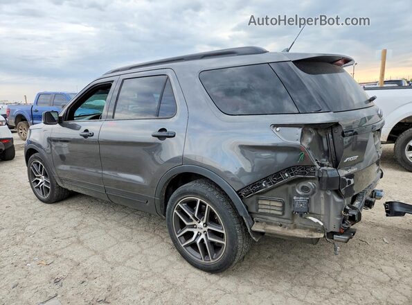 1FM5K8GT4JGA48751 2018 FORD FORD EXPLORER Серый Задняя левая четверть