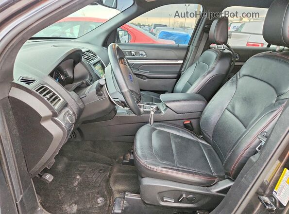 1FM5K8GT4JGA48751 2018 FORD FORD EXPLORER Серый Вид салона спереди
