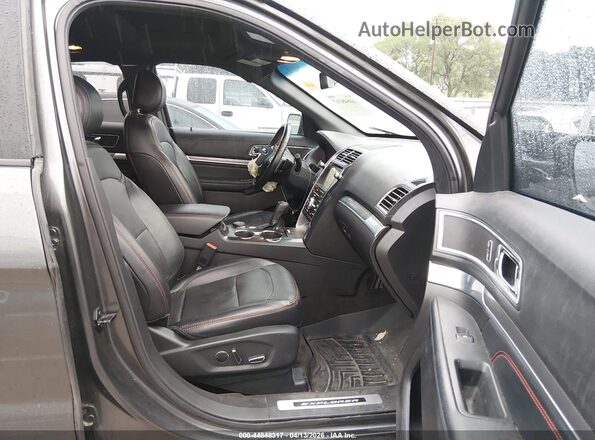 1FM5K8GT7HGD23717 2017 FORD FORD EXPLORER Gray Vista interior delantera