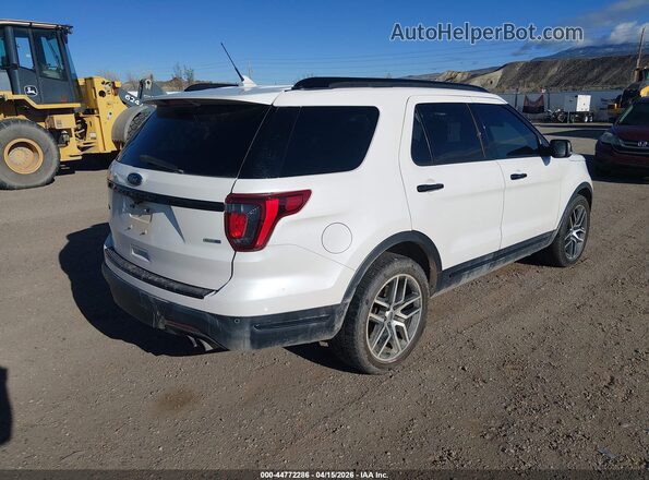 1FM5K8GT9JGC72906 2018 FORD FORD EXPLORER White Задня права чверть