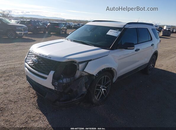 1FM5K8GT9JGC72906 2018 FORD FORD EXPLORER White Передня ліва чверть