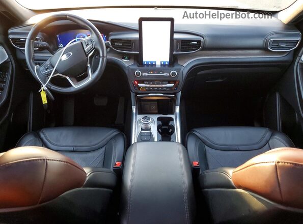 1FM5K8HC7LGA17334 2020 FORD FORD EXPLORER White Dashboard view