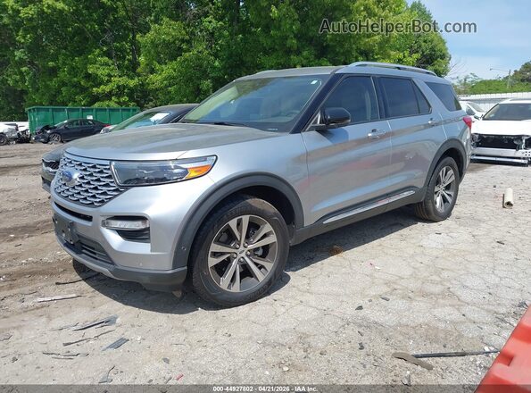 1FM5K8HC7LGC40991 2020 FORD FORD EXPLORER Silver Vista tres cuartos delantera izquierda