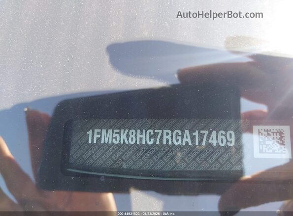 1FM5K8HC7RGA17469 2024 FORD FORD EXPLORER Black Vista del compartimento del motor