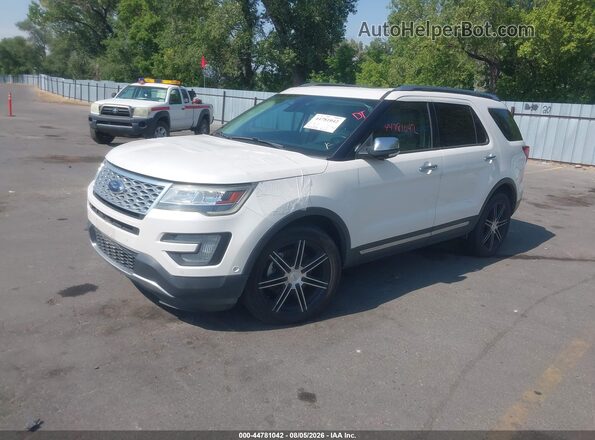 1FM5K8HT7HGC05830 2017 FORD FORD EXPLORER Белый Передняя левая четверть