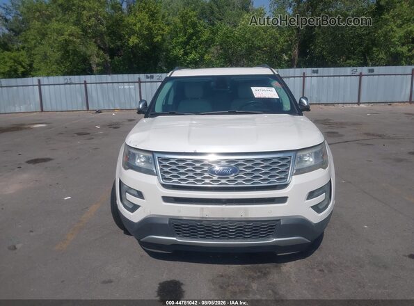 1FM5K8HT7HGC05830 2017 FORD FORD EXPLORER Белый Вид щитка приборов