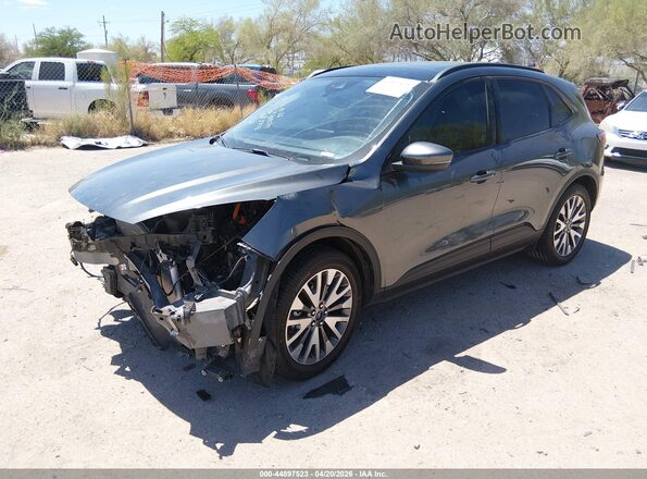 1FMCU0DZ5LUB12778 2020 FORD ESCAPE Gray Առջևի ձախ երեք քառորդ տեսարան