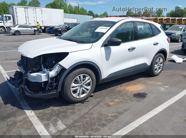 1FMCU0F66NUB00547 2022 FORD ESCAPE White წინა მარცხენა ხედი სამი მეოთხედიდან