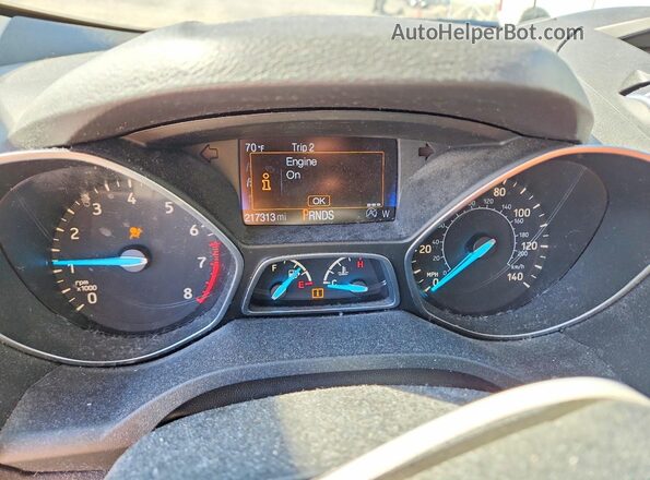 1FMCU0GD0HUB98766 2017 FORD ESCAPE Black Widok zestawu wskaźników