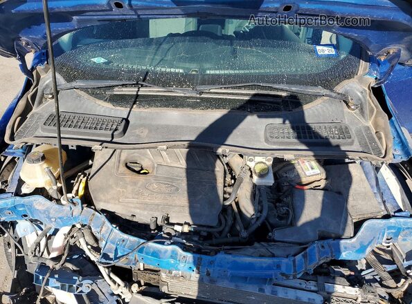 1FMCU0GD0HUC55662 2017 FORD ESCAPE Blue Widok komory silnika