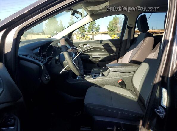 1FMCU0GD5KUB79329 2019 FORD ESCAPE Gray Widok wnętrza z przodu