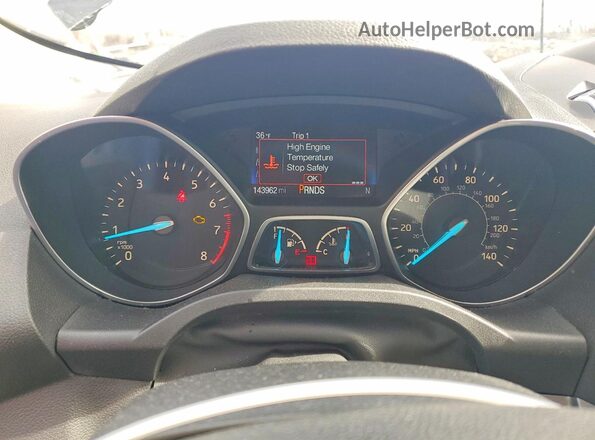1FMCU9GD0HUC16736 2017 FORD ESCAPE Gray Instrument cluster view