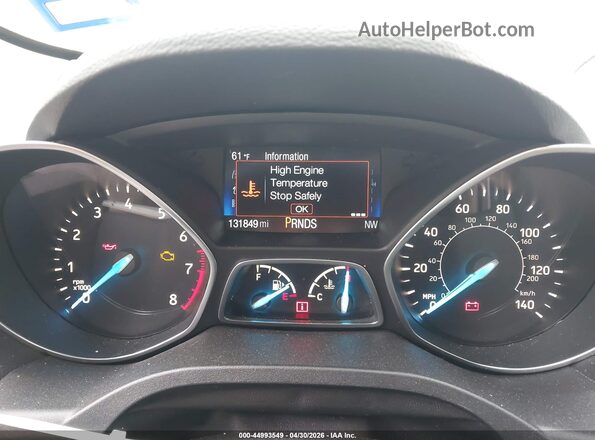 1FMCU9GD2KUB33347 2019 FORD ESCAPE Silver Widok tylnych siedzeń