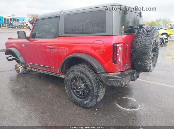 1FMDE5FP1MLA20262 2021 FORD BRONCO Красный Задняя левая четверть