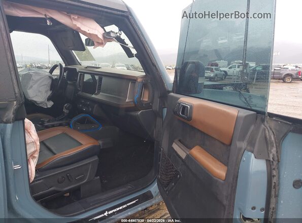 1FMEE5DP3MLA66456 2021 FORD BRONCO Blue Widok wnętrza z przodu