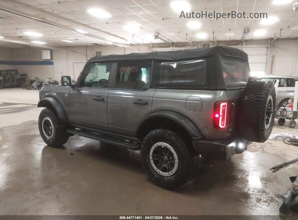 1FMEE5DP5MLA61615 2021 FORD BRONCO Серый Задняя левая четверть