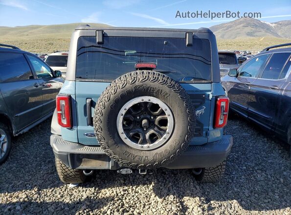 1FMEE5DP9MLA96190 2021 FORD BRONCO Синий Вид сзади