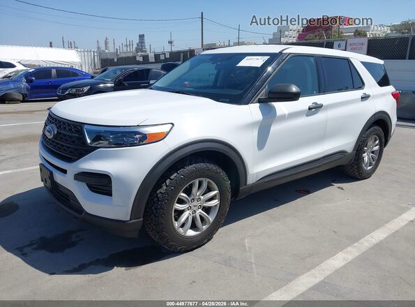 1FMSK7BH0MGA70539 2021 FORD FORD EXPLORER White Vista tres cuartos delantera izquierda