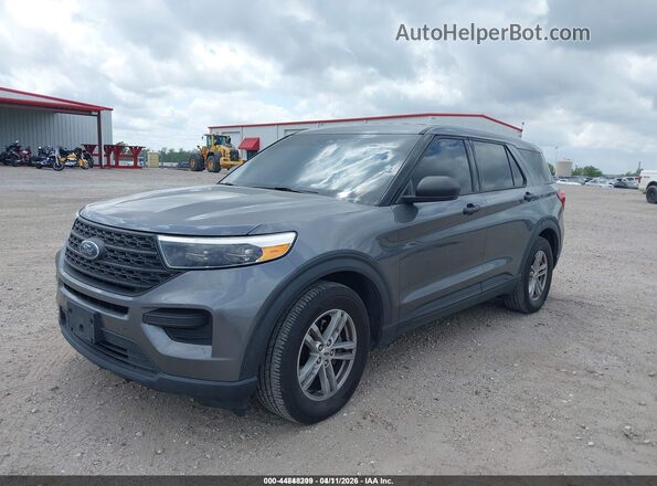 1FMSK7BH8NGA93214 2022 FORD FORD EXPLORER Gray Vista tres cuartos delantera izquierda