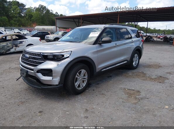 1FMSK7DH6NGA37690 2022 FORD FORD EXPLORER Silver Առջևի ձախ երեք քառորդ տեսարան