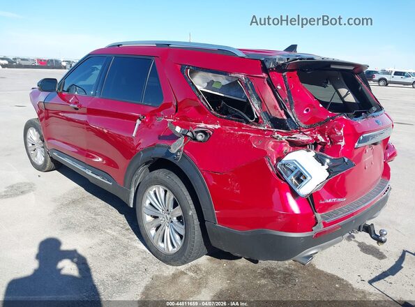 1FMSK7FH9MGA15100 2021 FORD FORD EXPLORER Красный Задняя левая четверть