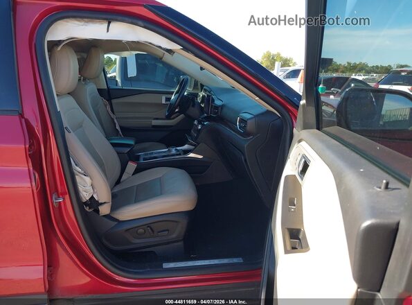 1FMSK7FH9MGA15100 2021 FORD FORD EXPLORER Красный Вид салона спереди