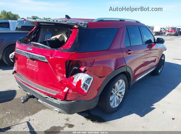 1FMSK7FH9MGA15100 2021 FORD FORD EXPLORER Красный Задняя правая четверть